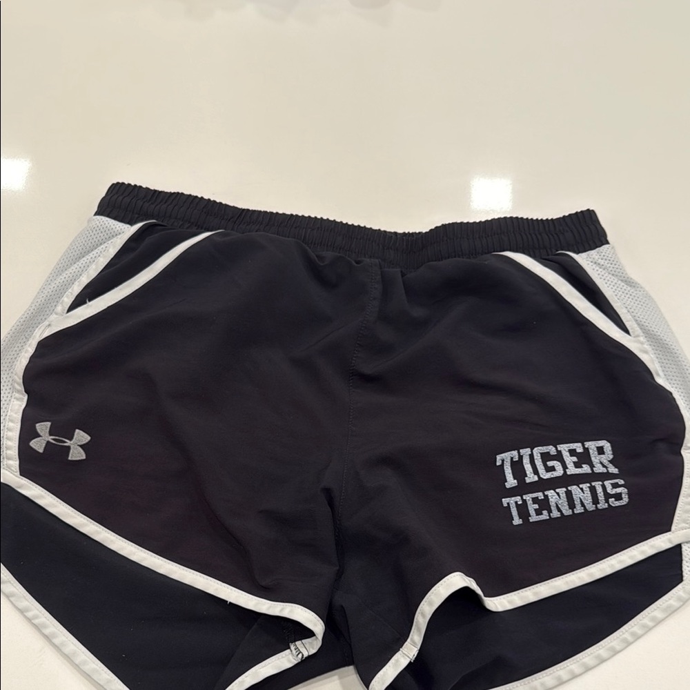 Under Armour Black and White Athletic Shorts